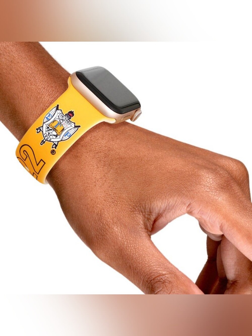 SGRHO Sorority Yellow Blue 1922 Watch Band Strap